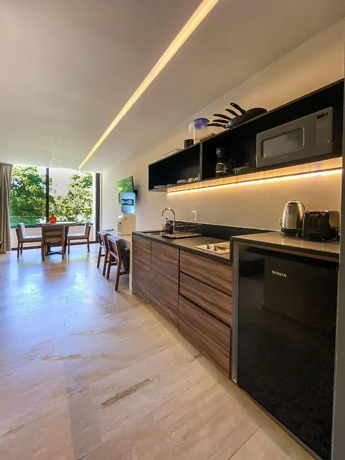 Big Studio At Kaab By The Beach With Roof Top Pool, Sauna And Jacuzzi Near Paseo Del Carmen Mall بلايا ديل كارمن