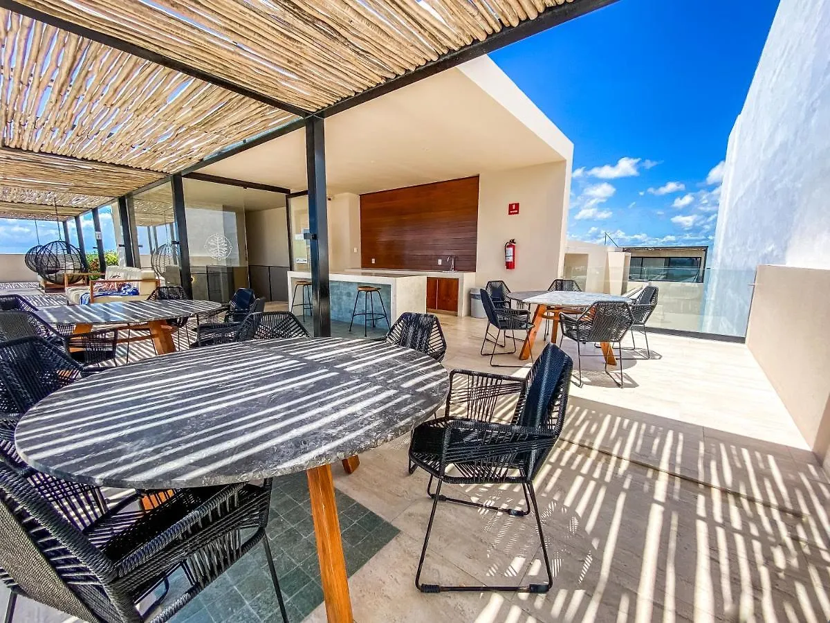 شقة Big Studio At Kaab By The Beach With Roof Top Pool, Sauna And Jacuzzi Near Paseo Del Carmen Mall بلايا ديل كارمن المكسيك